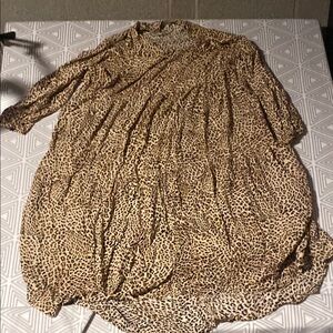 Terra & Sky Brown Long Sleeve Dress‎